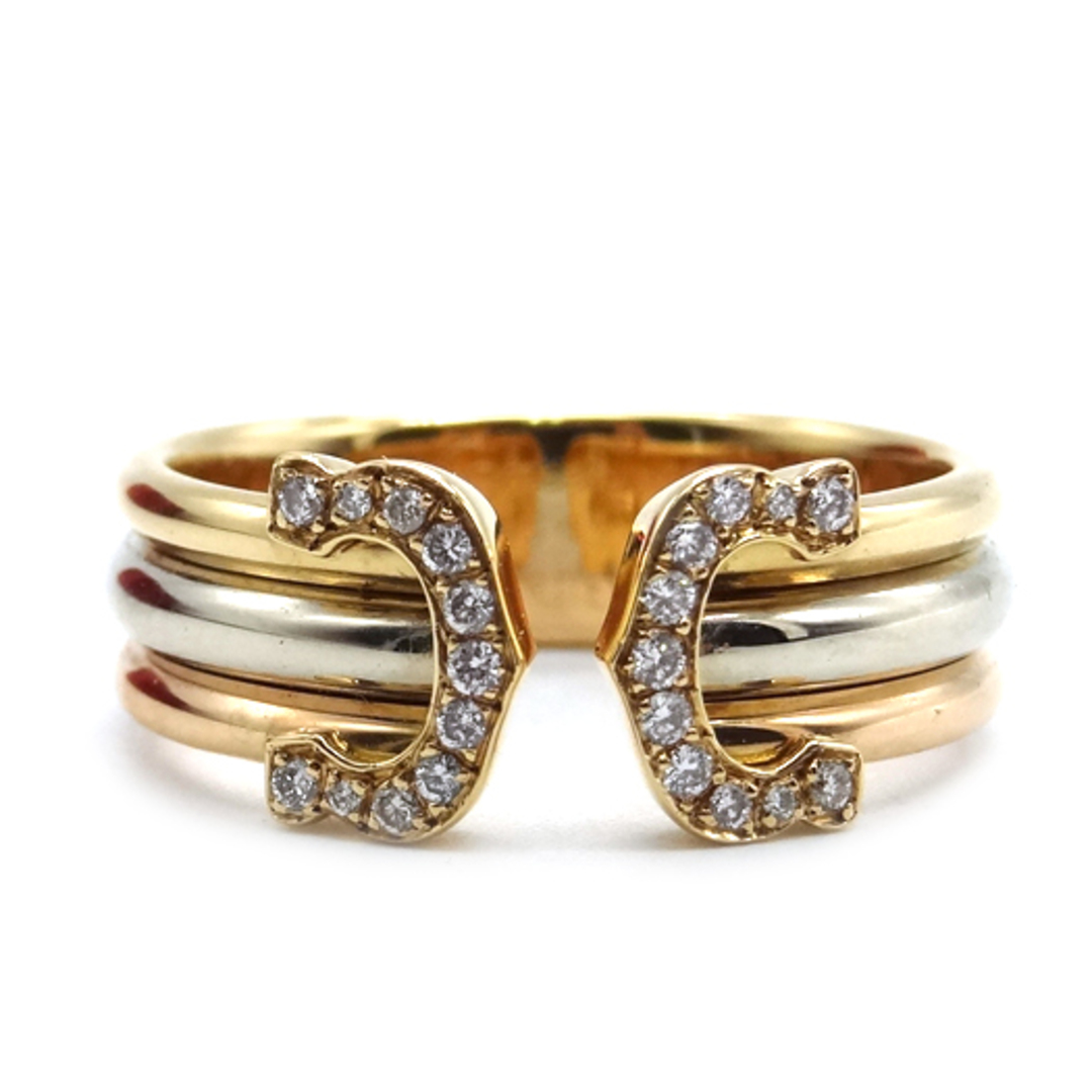 Cartier - カルティエ 2C ダイヤ リング SM #52 約12号 指輪 Cartier - カルティエ 2C ダイヤ リング SM #52 約12号 指輪