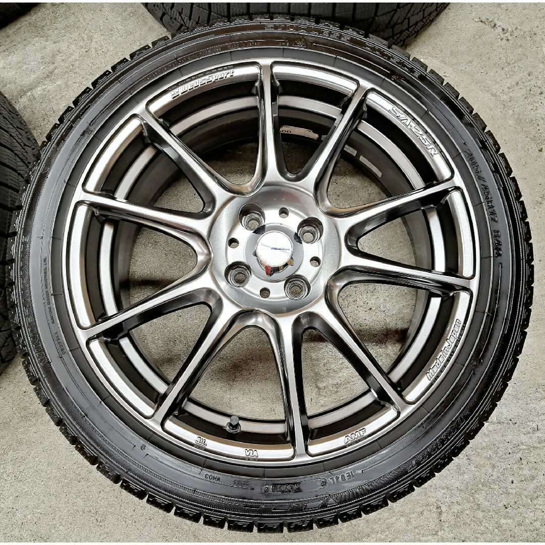 ウェッズ(ウェッズ)の【極上品】ウェッズ ホイールタイヤ 205/45R17 7.0J ノート 自動車/バイクの自動車(タイヤ・ホイールセット)の商品写真