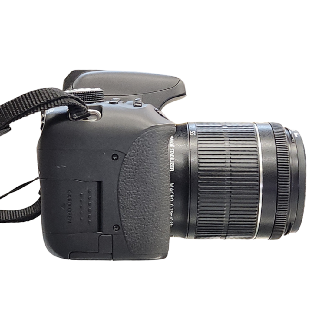 Canon(キヤノン)のCanon キヤノン EOS kiss X8i レンズキット AFデジタル一眼レフカメラ ブラック 2420万画素 中古 T1 スマホ/家電/カメラのカメラ(デジタル一眼)の商品写真