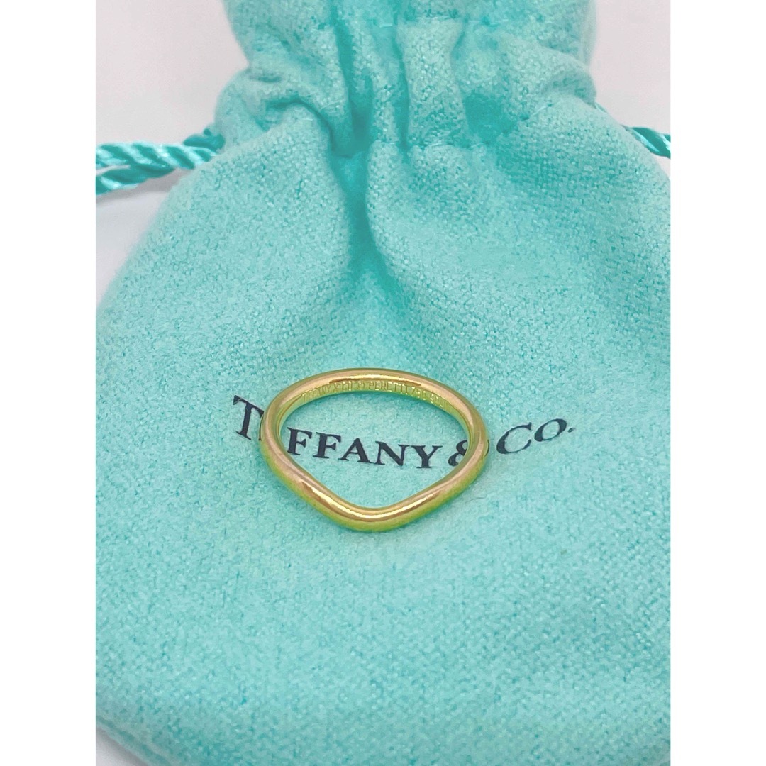 Tiffany & Co.(ティファニー)の激安✨Tiffany本物　ティファニー　カーブドバンドリング　ゴールド　750 レディースのアクセサリー(リング(指輪))の商品写真