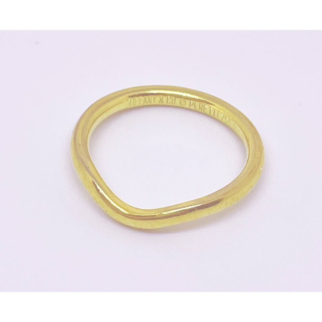 Tiffany & Co.(ティファニー)の激安✨Tiffany本物　ティファニー　カーブドバンドリング　ゴールド　750 レディースのアクセサリー(リング(指輪))の商品写真