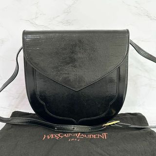 イヴサンローラン(Yves Saint Laurent)のイヴサンローラン YSL ショルダーバッグ レザー ブラック 黒(ショルダーバッグ)