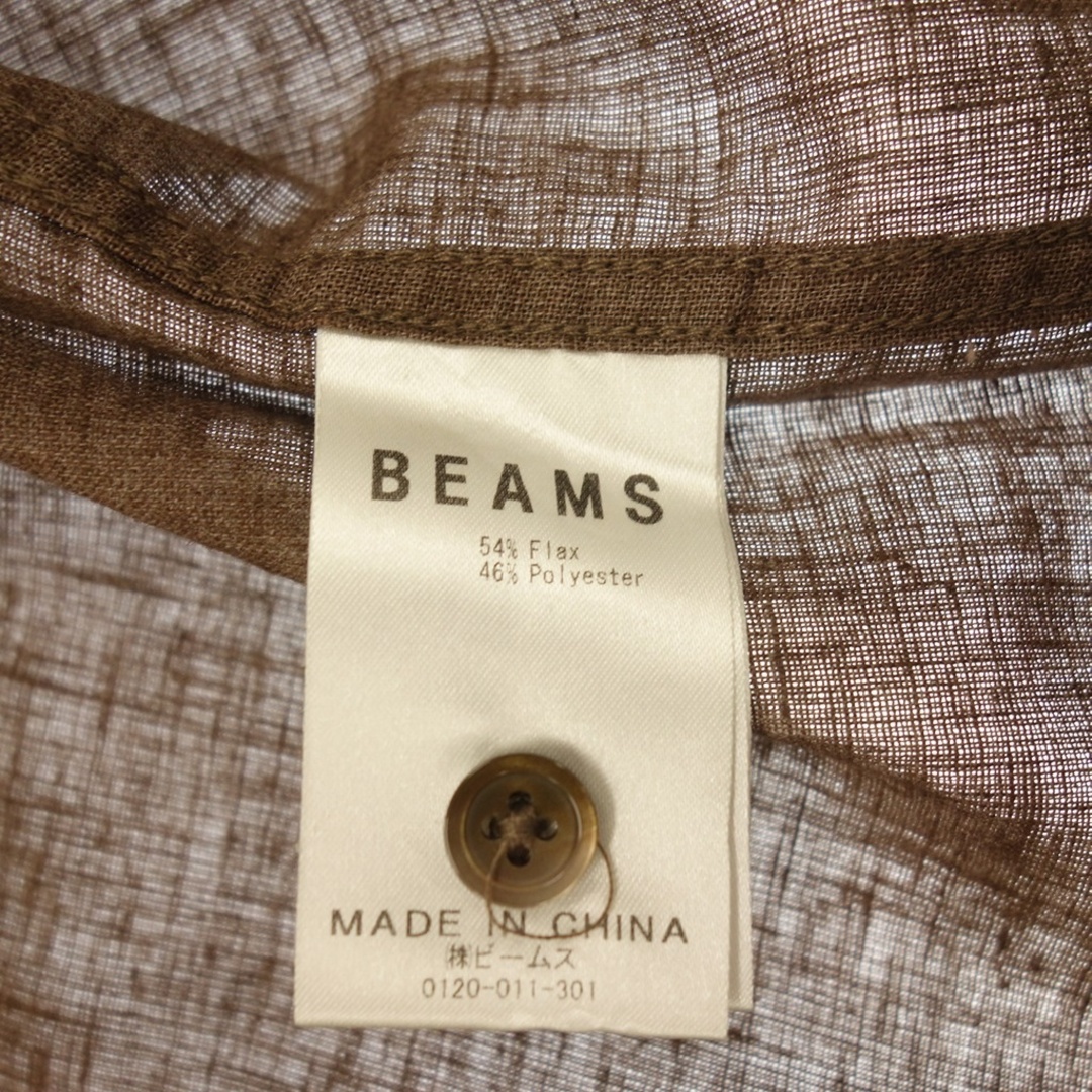 BEAMS(ビームス)のビームス リネンシャツ 11-01-1290-457-28-16【AFB18】 メンズのトップス(シャツ)の商品写真