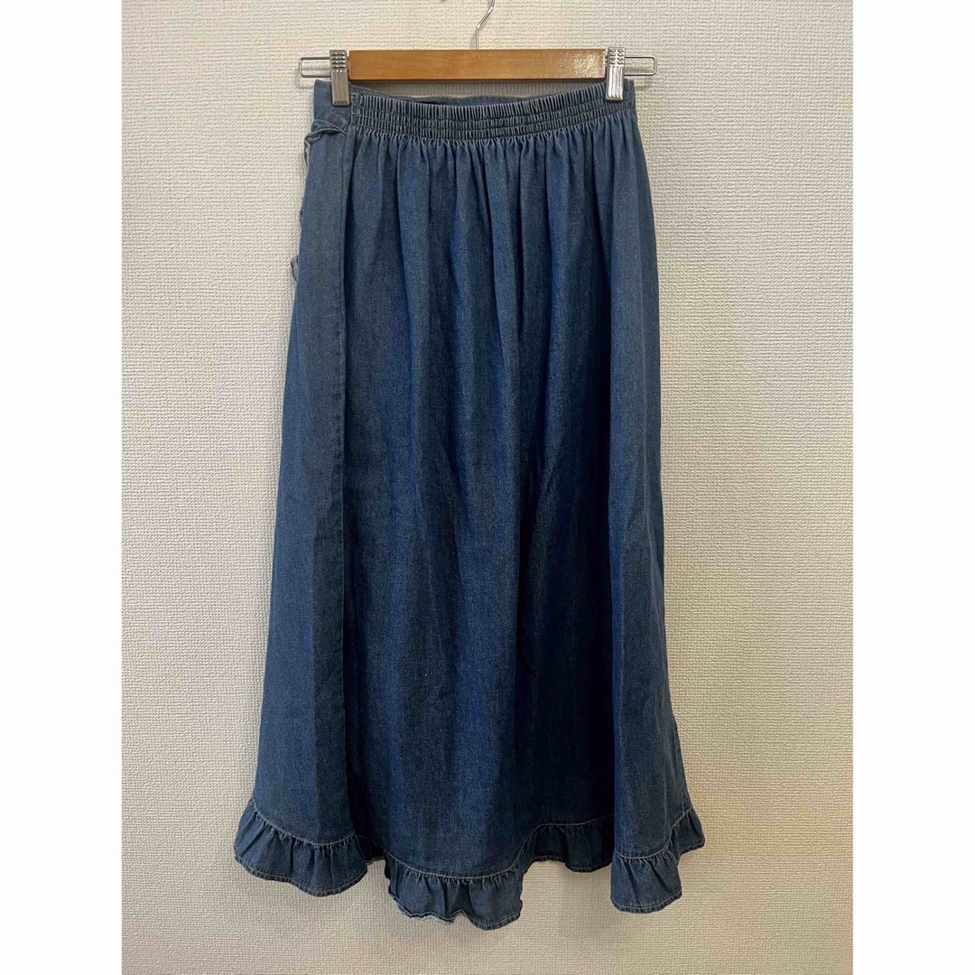 Charles Chaton(シャルルシャトン)の✿堀江 kitty✿デニムフリルロングスカート レディースのスカート(ロングスカート)の商品写真