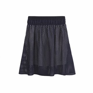 ロキエ(Lochie)のsee by chloe navy lace skirt(ひざ丈スカート)