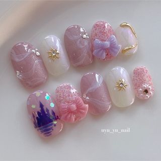 ディズニー(Disney)のラプンツェル🌼ネイル　Disney image nail(つけ爪/ネイルチップ)