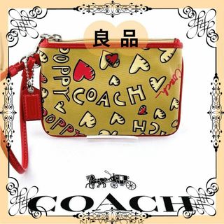 COACH - コーチ コインケース 小銭入れ ポピー 総柄 ベージュ ピンク