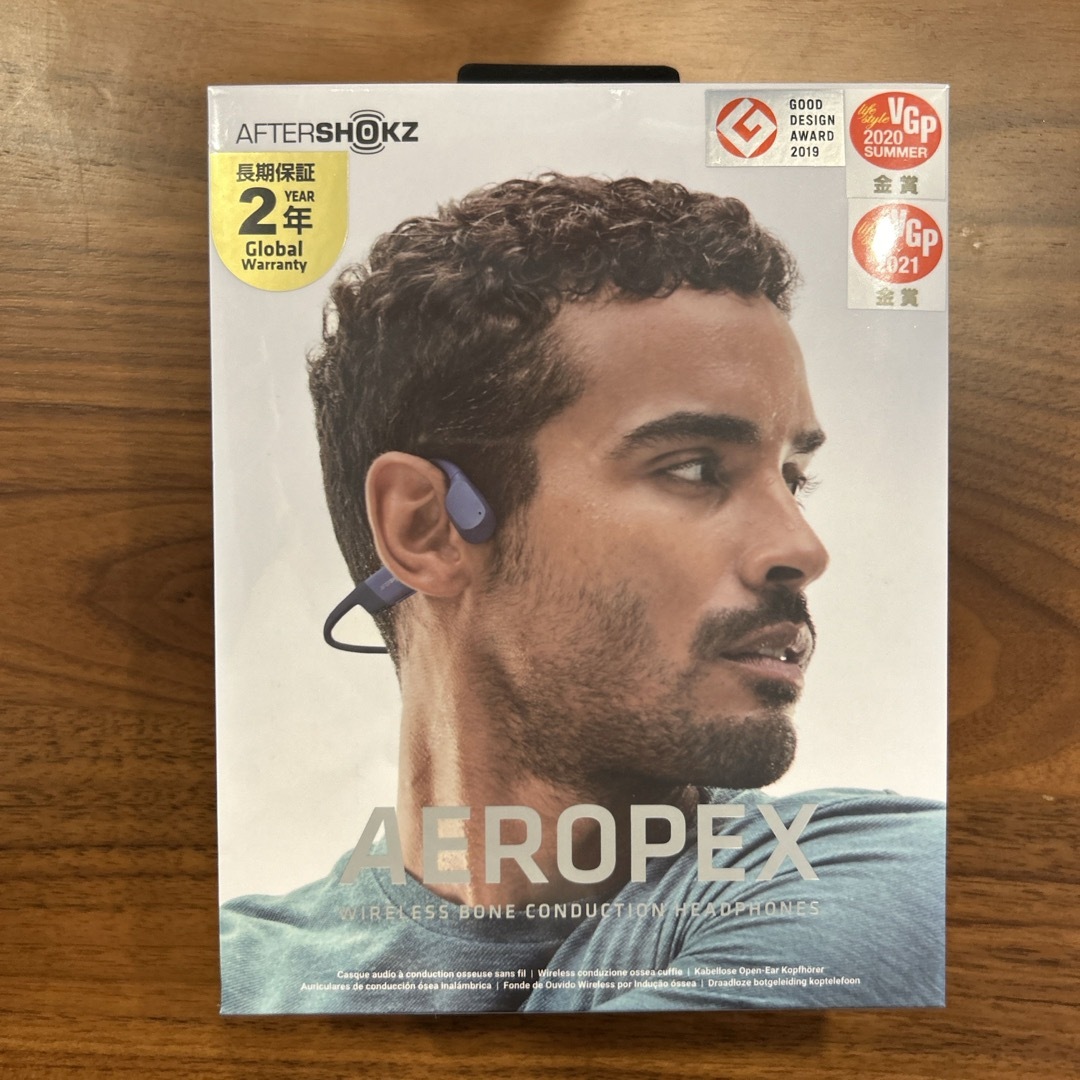 AFTERSHOKZ(アフターショックス)のAftershokz Aeropex BlueEclipse スマホ/家電/カメラのオーディオ機器(ヘッドフォン/イヤフォン)の商品写真