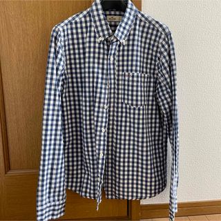 美品 HOLLISTER ホリスター ギンガムチェック ボタンダウンメンズシャツ