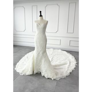 プロノビアス PRONOVIAS マーメイドライン ウェディングドレス ホワイト(ウェディングドレス)