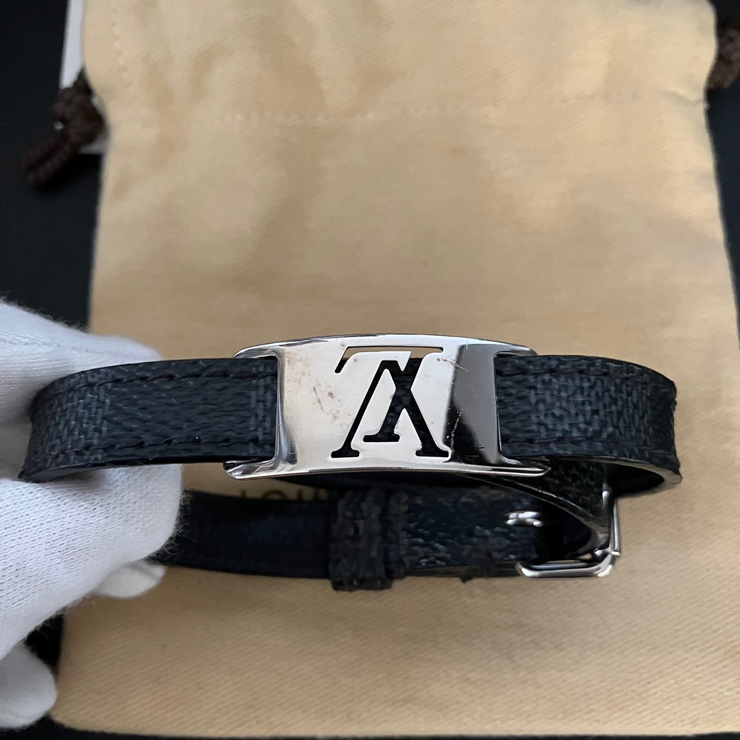 LOUIS VUITTON(ルイヴィトン)のLOUIS VUITTON ルイヴィトン モノグラム ダミエ ブレスレット  メンズのアクセサリー(ブレスレット)の商品写真