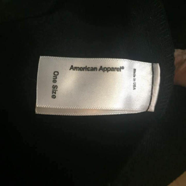American Apparel(アメリカンアパレル)の最安値！完売色のブラック！USAのタグ付き両面印刷の正規品！アメアパトートバッグ レディースのバッグ(ショルダーバッグ)の商品写真