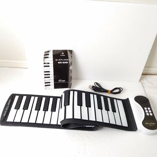 49鍵盤　ロールアップピアノ　smaly 49key 美品　サステイン　録音機能(電子ピアノ)