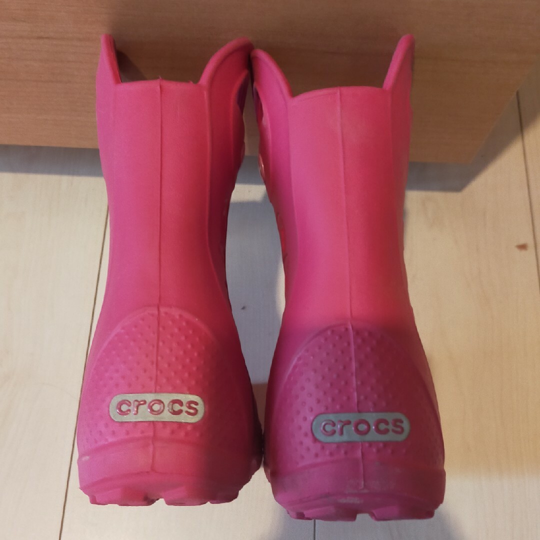 crocs(クロックス)のcrocs　レインブーツ１７cm キッズ/ベビー/マタニティのキッズ靴/シューズ(15cm~)(長靴/レインシューズ)の商品写真