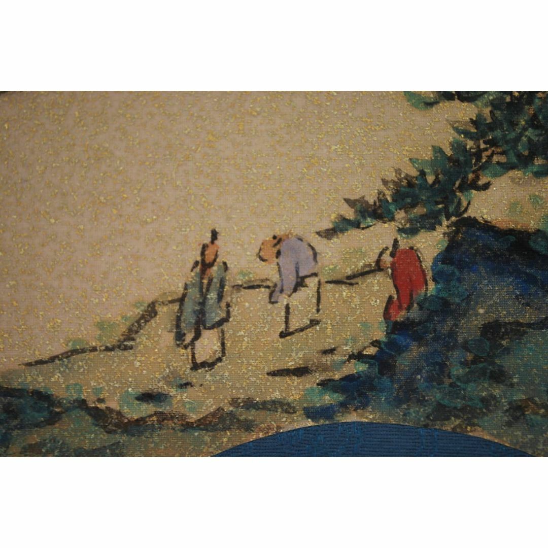 真作/俊明/菊蝉俳画詩/双幅/2-1/花鳥図//掛軸☆宝船 真作/俊明/菊蝉俳画詩/双幅/2-1/花鳥図//掛軸☆宝船