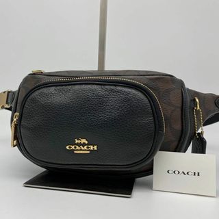 COACH - 【美品】coach シグネチャー　男女兼用　ユニセックス　ボディバッグ　肩掛け