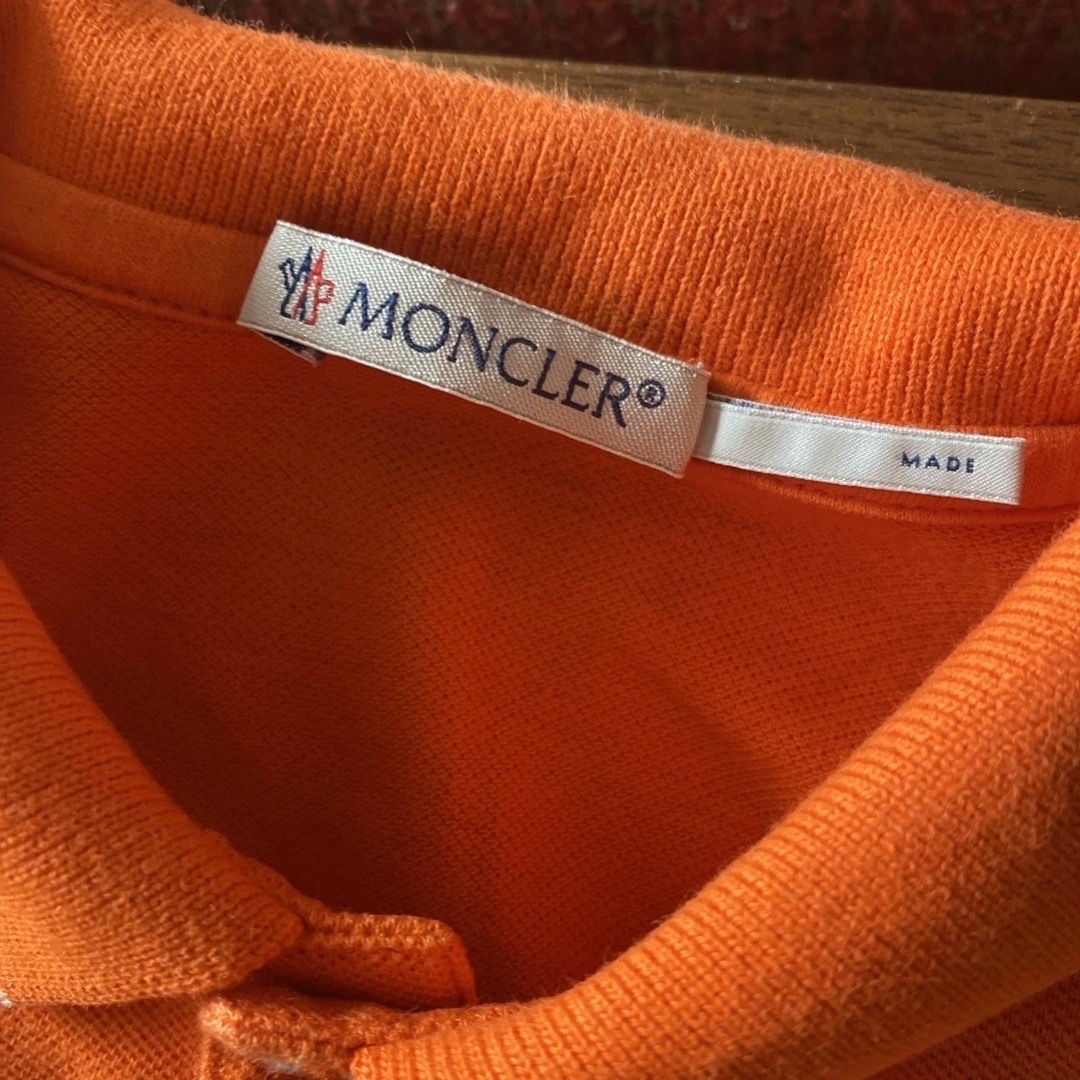 MONCLER(モンクレール)のモンクレール　ポロシャツ　オレンジ キッズ/ベビー/マタニティのキッズ服男の子用(90cm~)(Tシャツ/カットソー)の商品写真