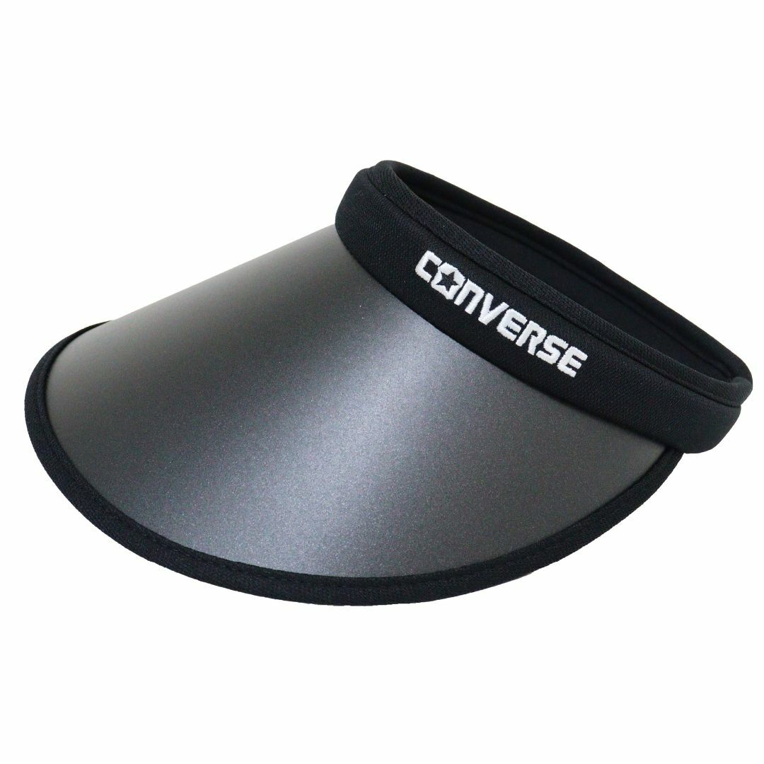 CONVERSE(コンバース)のCONVERSE コンバース サンバイザー クリップ UV90%★ブラック新品 レディースの帽子(その他)の商品写真