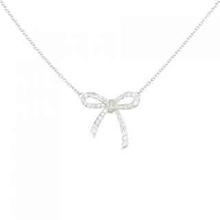 ティファニー(Tiffany & Co.)のティファニー リボン ダイヤモンド ネックレス(ネックレス)