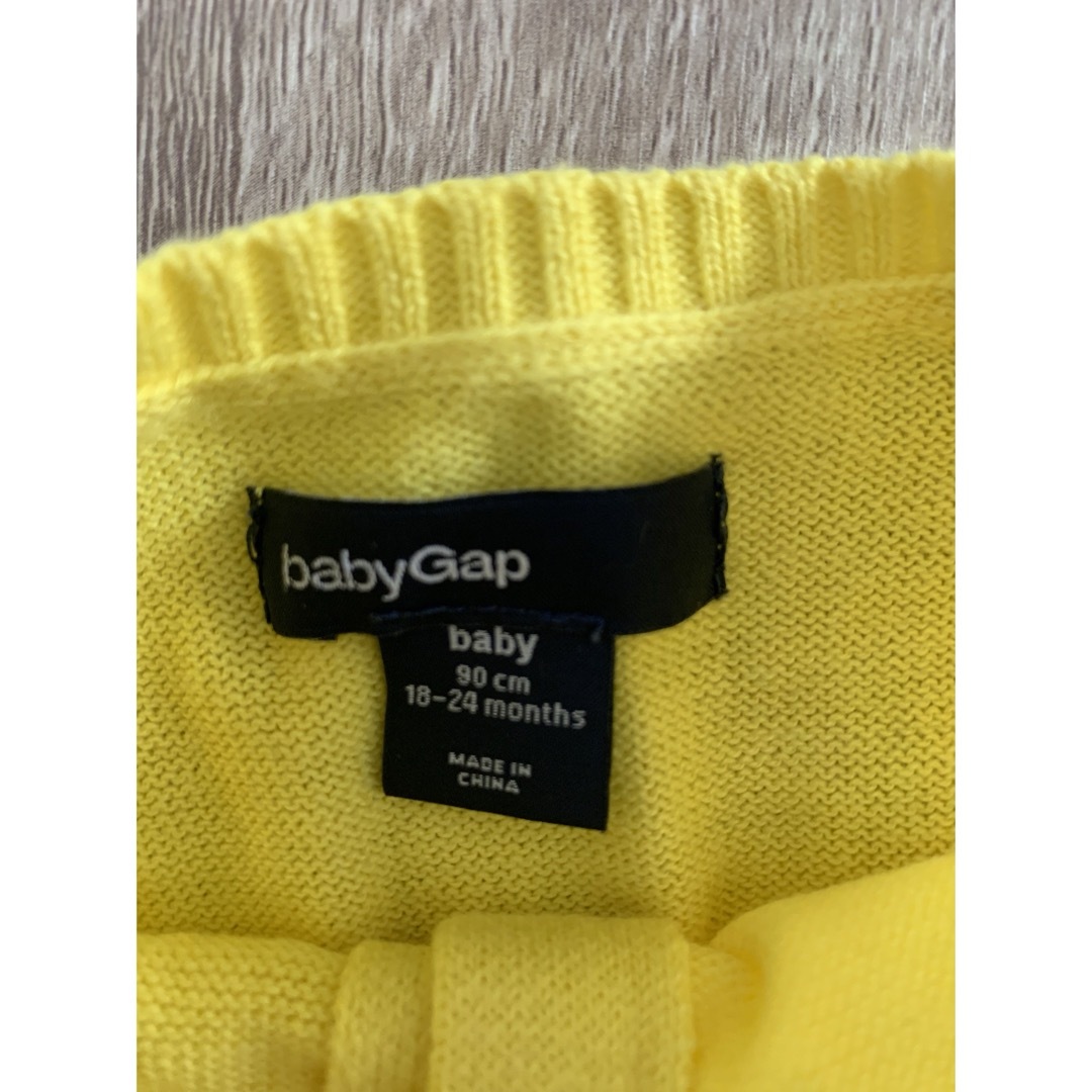 babyGAP(ベビーギャップ)のギャップベビー　ベビー薄手カーディガン　18-24 month 90cm キッズ/ベビー/マタニティのキッズ服女の子用(90cm~)(カーディガン)の商品写真