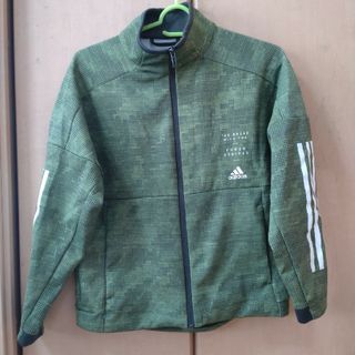 アディダス(adidas)のadidasジャージ  上着  150 緑 カーキ(ジャケット/上着)