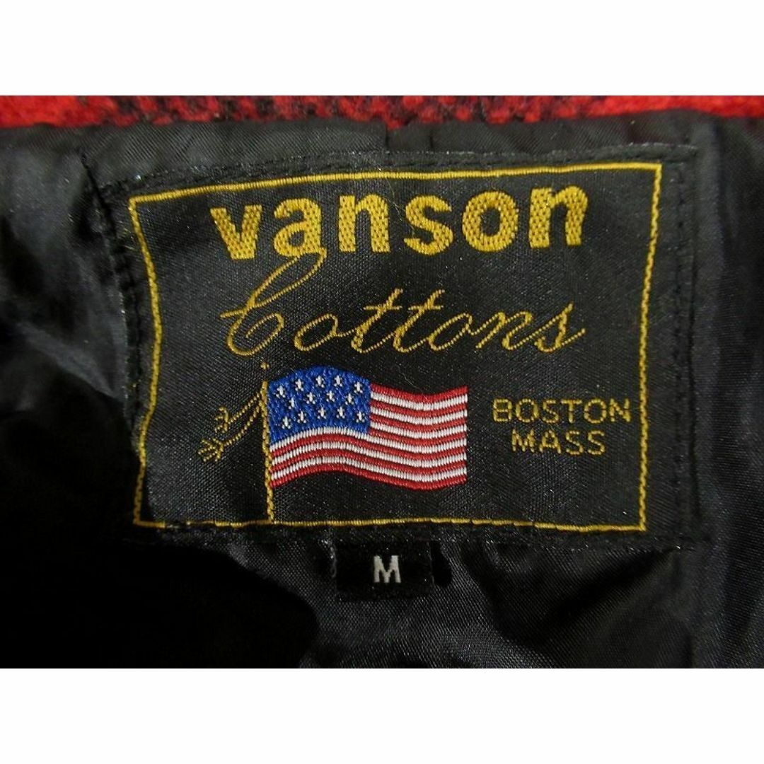 VANSON(バンソン)のバンソン スカル刺繍 ワッペン 装飾 バッファロー チェック シャツ ジャケット メンズのジャケット/アウター(ブルゾン)の商品写真