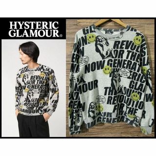 HYSTERIC GLAMOUR - ヒステリックグラマー HG SOUND REVOLUTION 総柄 スウェット