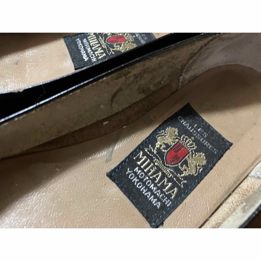 【MIHAMA】ミハマ ローヒールパンプス スタッズ ブラック 23cm レディースの靴/シューズ(ハイヒール/パンプス)の商品写真