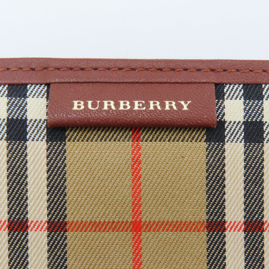 BURBERRY(バーバリー)のS04 BURBERRY バーバリー ノバチェック キャンバス/レザー ペンホルダー リフィル付き 手帳カバー ベージュ レディースのファッション小物(その他)の商品写真