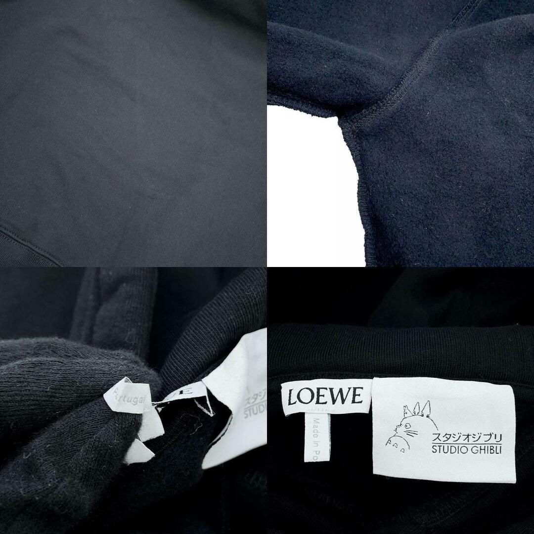 LOEWE(ロエベ)のロエベ パーカー ジブリコラボ 綿のススワタリ アナグラム レディースサイズS S928Y25J02 黒 レディースのトップス(パーカー)の商品写真