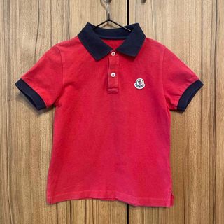 モンクレール(MONCLER)のモンクレール　キッズ　ポロシャツ　赤(Tシャツ/カットソー)