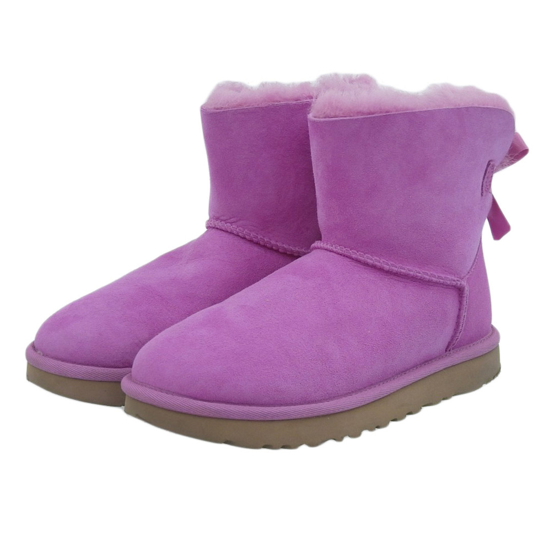 UGG(アグ)のアグ 美品 UGG アグ ミニ ベイリー ボウ 2 ムートン ブーツ シューズ レディース ピンク 1016501 23cm 23 レディースの靴/シューズ(その他)の商品写真