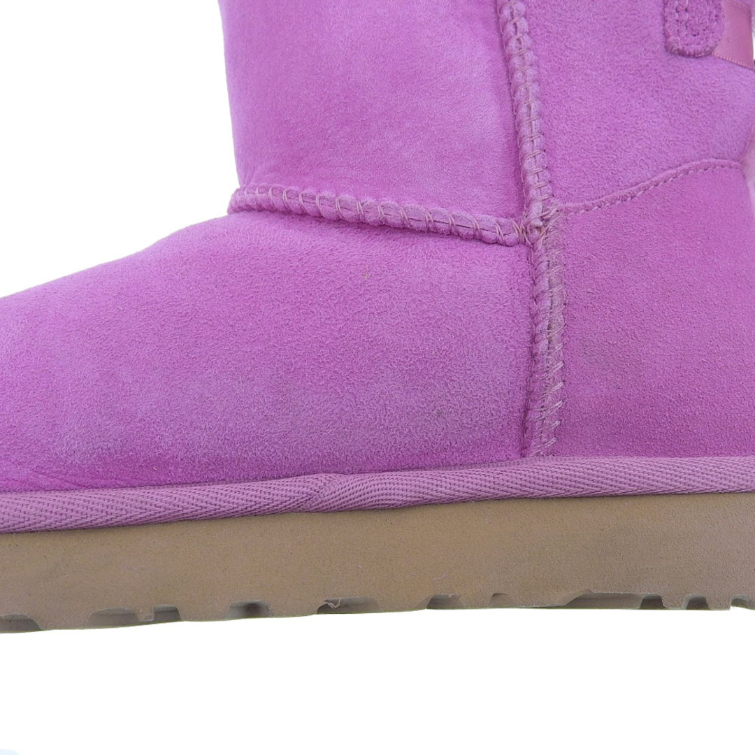 UGG(アグ)のアグ 美品 UGG アグ ミニ ベイリー ボウ 2 ムートン ブーツ シューズ レディース ピンク 1016501 23cm 23 レディースの靴/シューズ(その他)の商品写真