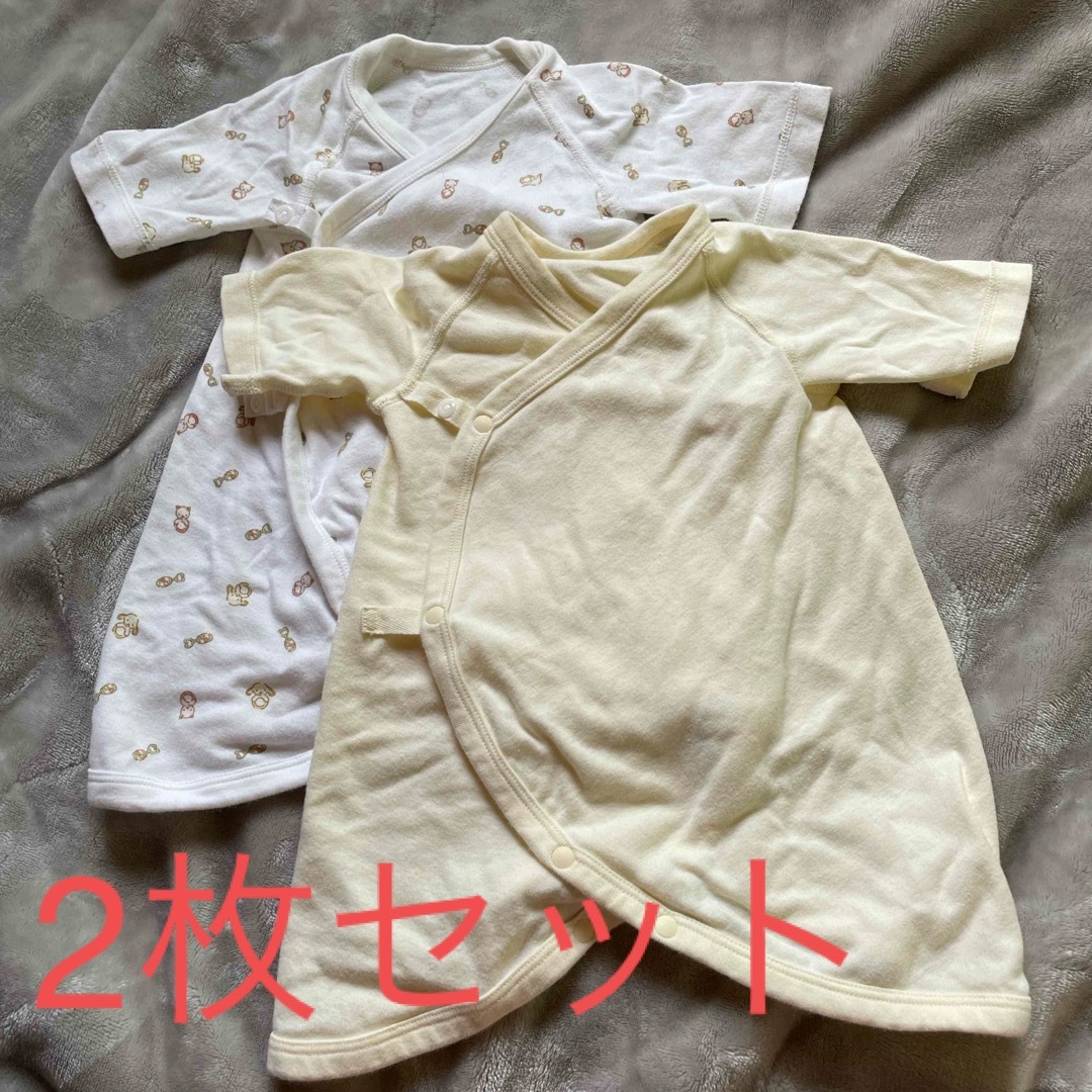 UNIQLO(ユニクロ)のユニクロ 新生児 赤ちゃん 50 60 肌着コンビ肌着 ベビー ロンパース  キッズ/ベビー/マタニティのベビー服(~85cm)(肌着/下着)の商品写真