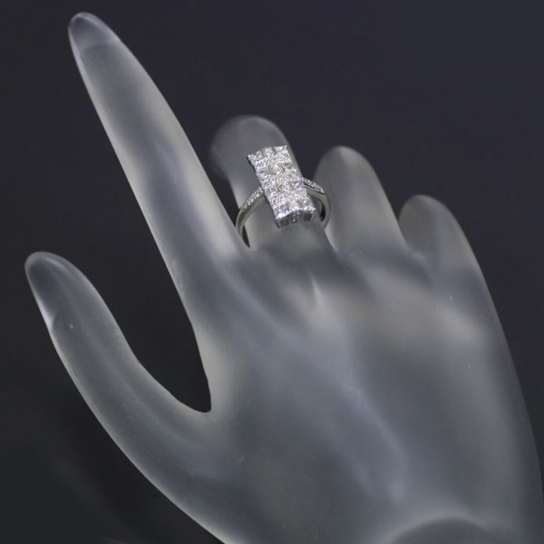 Pt900 プリンセスカット ダイヤモンド リング 1.00ct レディースのアクセサリー(リング(指輪))の商品写真