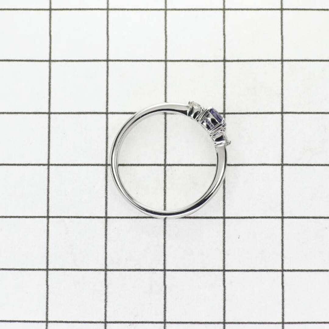Pt950 スピネル ダイヤモンド リング 0.40ct D0.11ct レディースのアクセサリー(リング(指輪))の商品写真