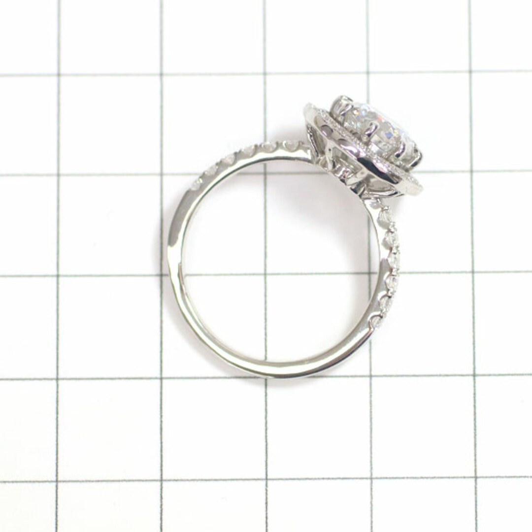 Pt950 ダイヤモンド リング 2.212ct D SI2 EX D0.41ct レディースのアクセサリー(リング(指輪))の商品写真