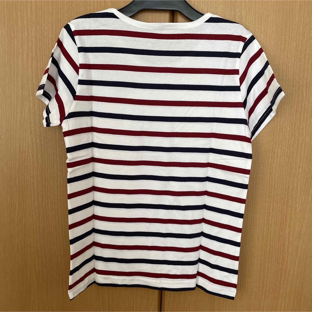 新品　ボーダー　Tシャツ　綿100% Mサイズ レディースのトップス(Tシャツ(半袖/袖なし))の商品写真