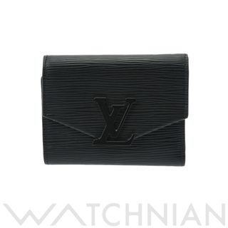 ルイヴィトン(LOUIS VUITTON)の中古 ルイ ヴィトン LOUIS VUITTON M69218 RFIDタグ（ICチップ） ユニセックス 三つ折り財布 エピ ノワール エピレザー(財布)