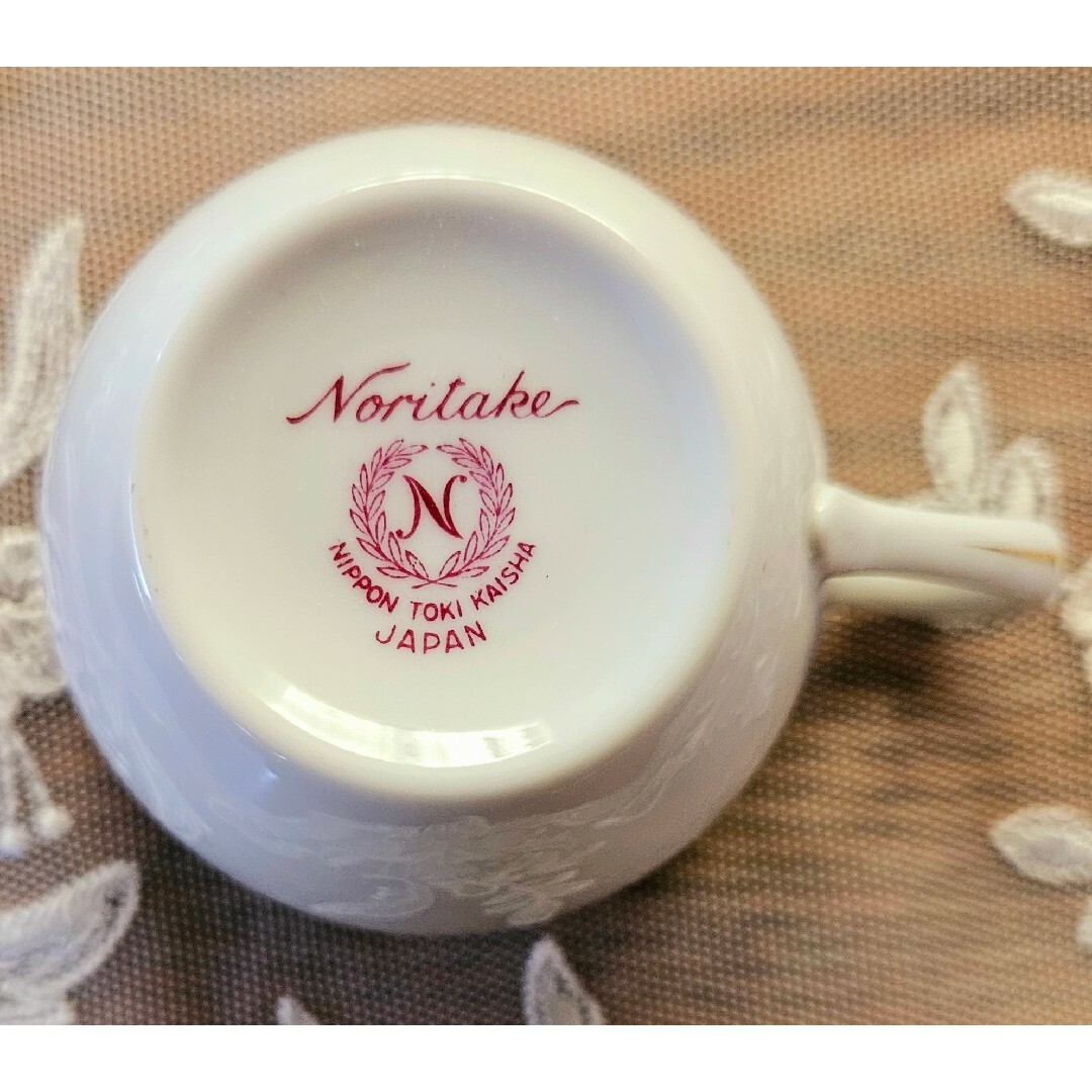 Noritake(ノリタケ)のオールドノリタケ デミタスカップ&ソーサー 2客セット 新品 インテリア/住まい/日用品のキッチン/食器(食器)の商品写真