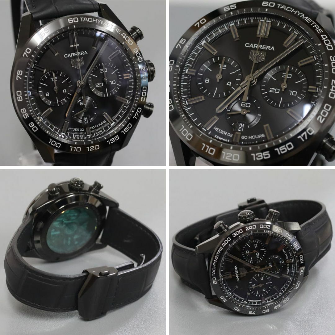 TAG Heuer(タグホイヤー)のTAG Heuer タグ・ホイヤー カレラ キャリバー ホイヤー02 ジャパンブラックエディション(CBN2A1G.FC6501) メンズ 腕時計 自動巻 SS セラミック メンズの時計(腕時計(アナログ))の商品写真