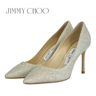 ジミーチュウ(JIMMY CHOO)のジミーチュウ JIMMY CHOO ROMY 85 パンプス パーティーシューズ グリッター ラメ シャンパンゴールド(ハイヒール/パンプス)