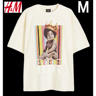 エイチアンドエム(H&M)の新品 H&M × ノートリアス B.I.G. Tシャツ HIP-HOP M(Tシャツ/カットソー(半袖/袖なし))