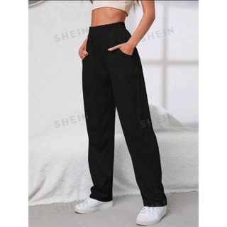 シーイン(SHEIN)のSHEIN 　伸縮性ウエスト　スエットパンツ(その他)