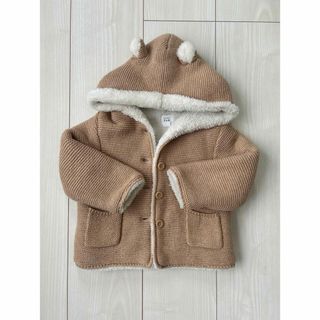 ベビーギャップ(babyGAP)のBabyGAP🩵クマ耳カーディガン🐻12-18(カーディガン/ボレロ)