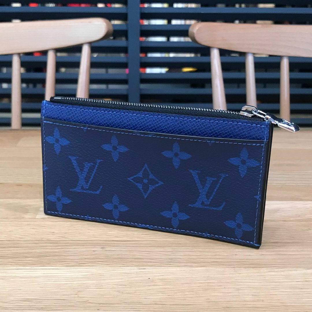 LOUIS VUITTON(ルイヴィトン)の超美品 ルイヴィトン 現行 タイガラマ コインカードホルダー コバルト ブルー メンズのファッション小物(コインケース/小銭入れ)の商品写真