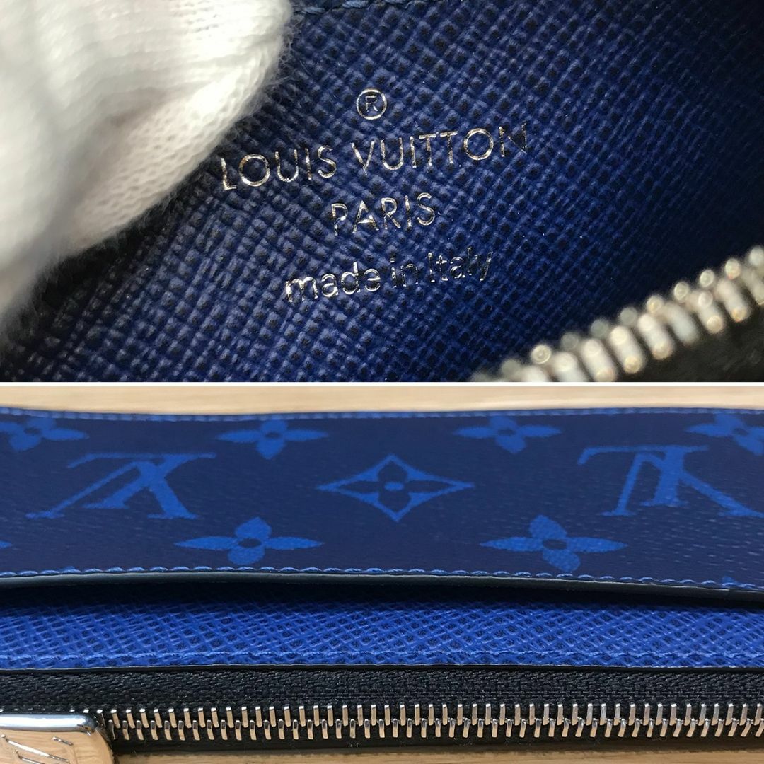 LOUIS VUITTON(ルイヴィトン)の超美品 ルイヴィトン 現行 タイガラマ コインカードホルダー コバルト ブルー メンズのファッション小物(コインケース/小銭入れ)の商品写真