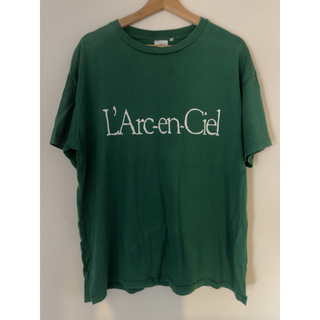 【大幅値下げ中！】L'Arc〜en〜Ciel 旧ロゴTシャツ　グリーン(ミュージシャン)