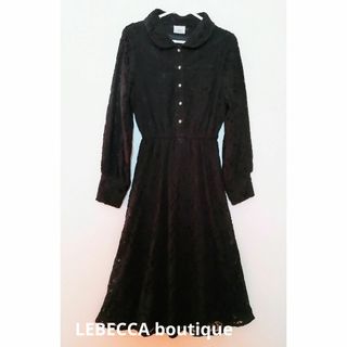 レベッカ(REBECCA)のLEBECCA boutique　ワンピース　ブラック　レース(ロングワンピース/マキシワンピース)