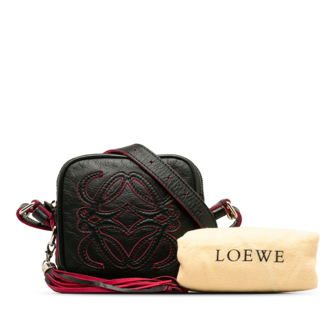 LOEWE(ロエベ)のロエベ アナグラム フリンジ 斜め掛け ショルダーバッグ レザー レディース LOEWE 【228-40476】 レディースのバッグ(ショルダーバッグ)の商品写真